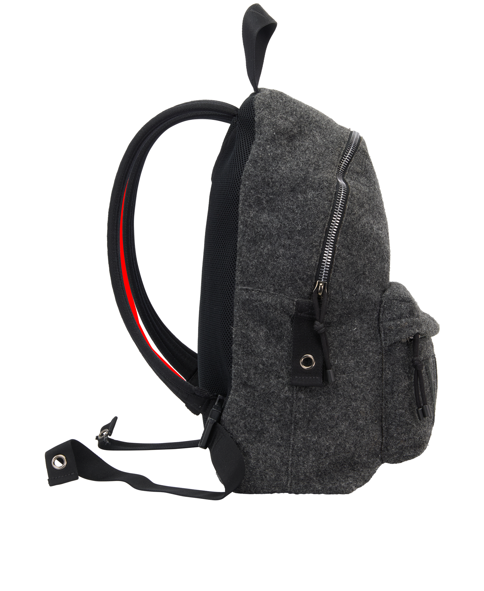 Backpack, &pound;350, Handbags, Grey, Fabric, Side view